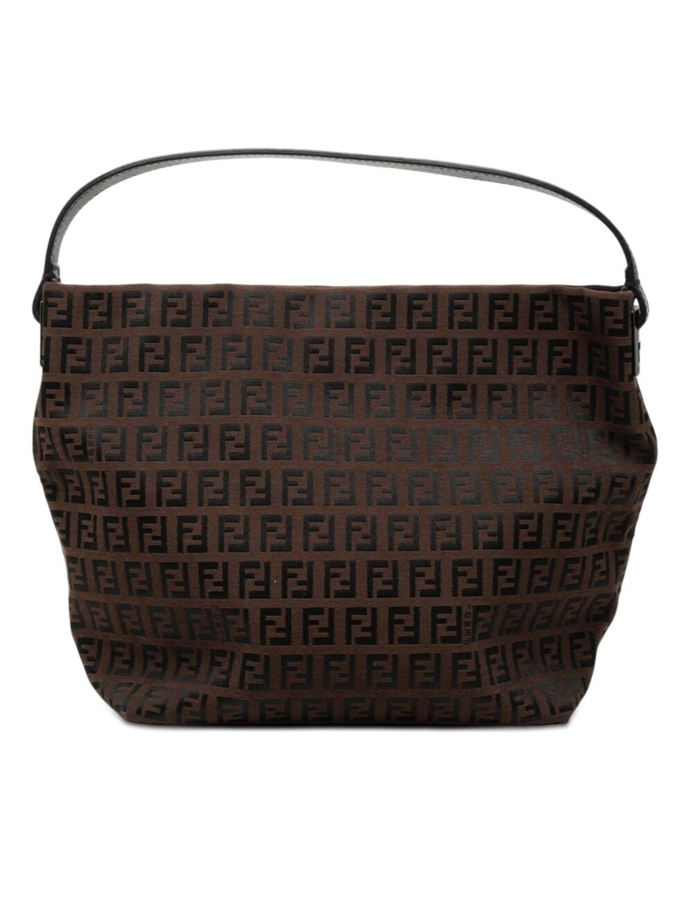 Fendi Zucchino Canvas Handbag Pre-Loved #341567F65B